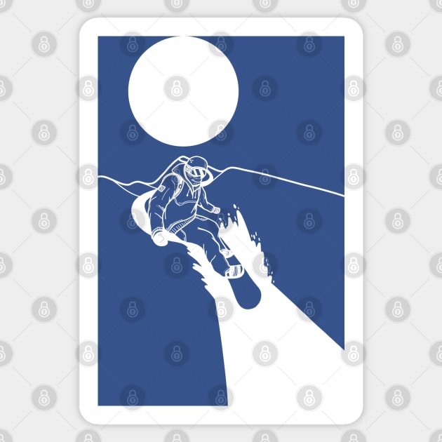 Snowboard Drifter Sticker by Swadeillustrations